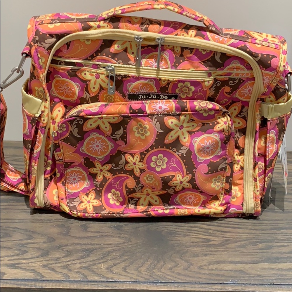 Ju ju be BFF Sangria sunset diaper bag